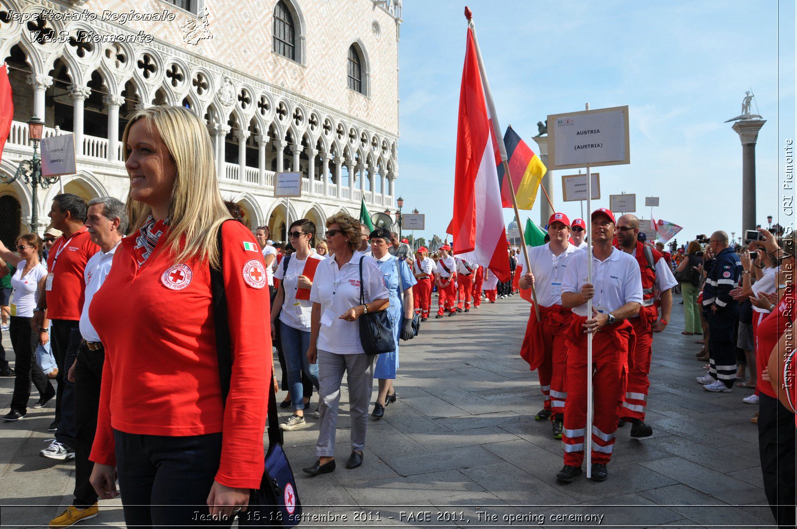 Jesolo - 15-18 settembre 2011 - FACE 2011, The opening ceremony -  Croce Rossa Italiana - Ispettorato Regionale Volontari del Soccorso Piemonte