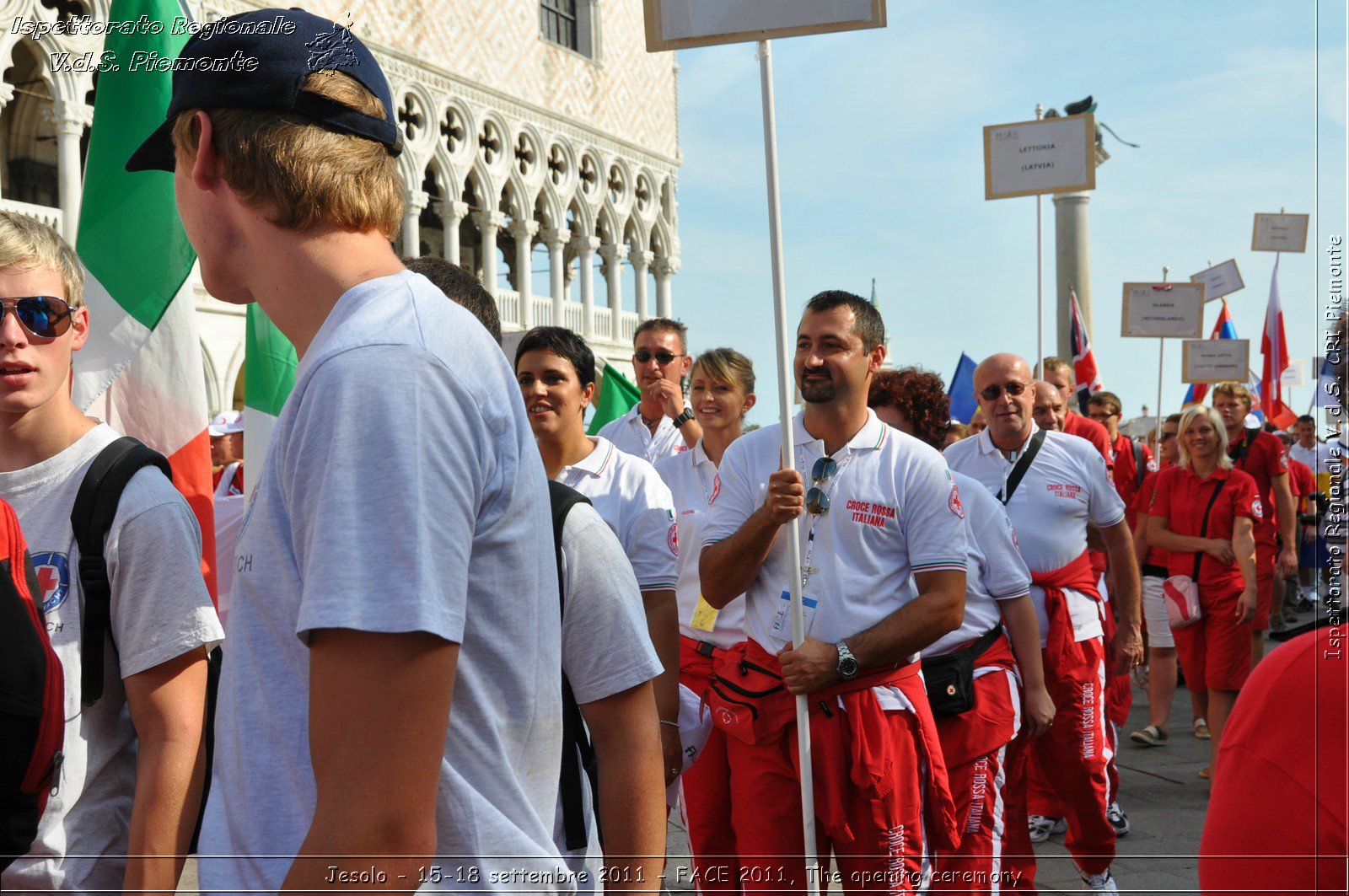 Jesolo - 15-18 settembre 2011 - FACE 2011, The opening ceremony -  Croce Rossa Italiana - Ispettorato Regionale Volontari del Soccorso Piemonte