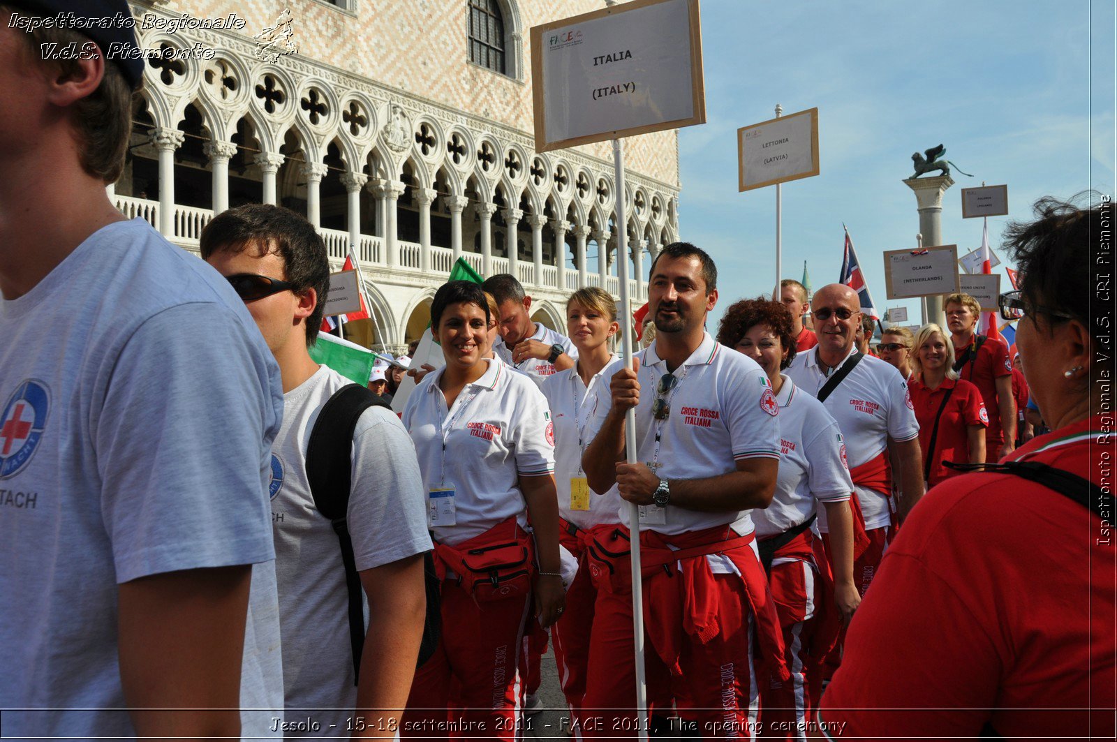 Jesolo - 15-18 settembre 2011 - FACE 2011, The opening ceremony -  Croce Rossa Italiana - Ispettorato Regionale Volontari del Soccorso Piemonte