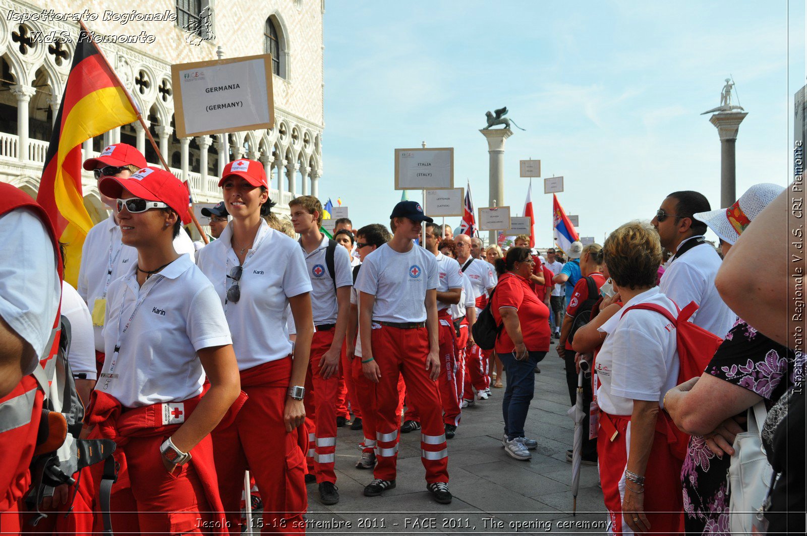 Jesolo - 15-18 settembre 2011 - FACE 2011, The opening ceremony -  Croce Rossa Italiana - Ispettorato Regionale Volontari del Soccorso Piemonte