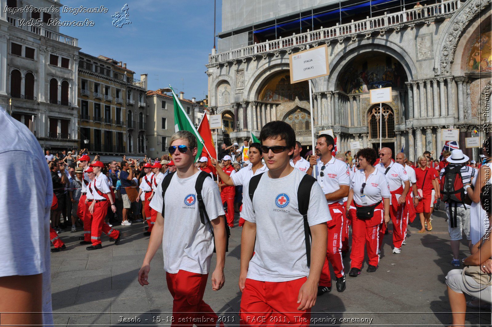 Jesolo - 15-18 settembre 2011 - FACE 2011, The opening ceremony -  Croce Rossa Italiana - Ispettorato Regionale Volontari del Soccorso Piemonte