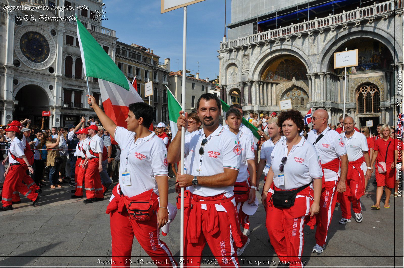 Jesolo - 15-18 settembre 2011 - FACE 2011, The opening ceremony -  Croce Rossa Italiana - Ispettorato Regionale Volontari del Soccorso Piemonte