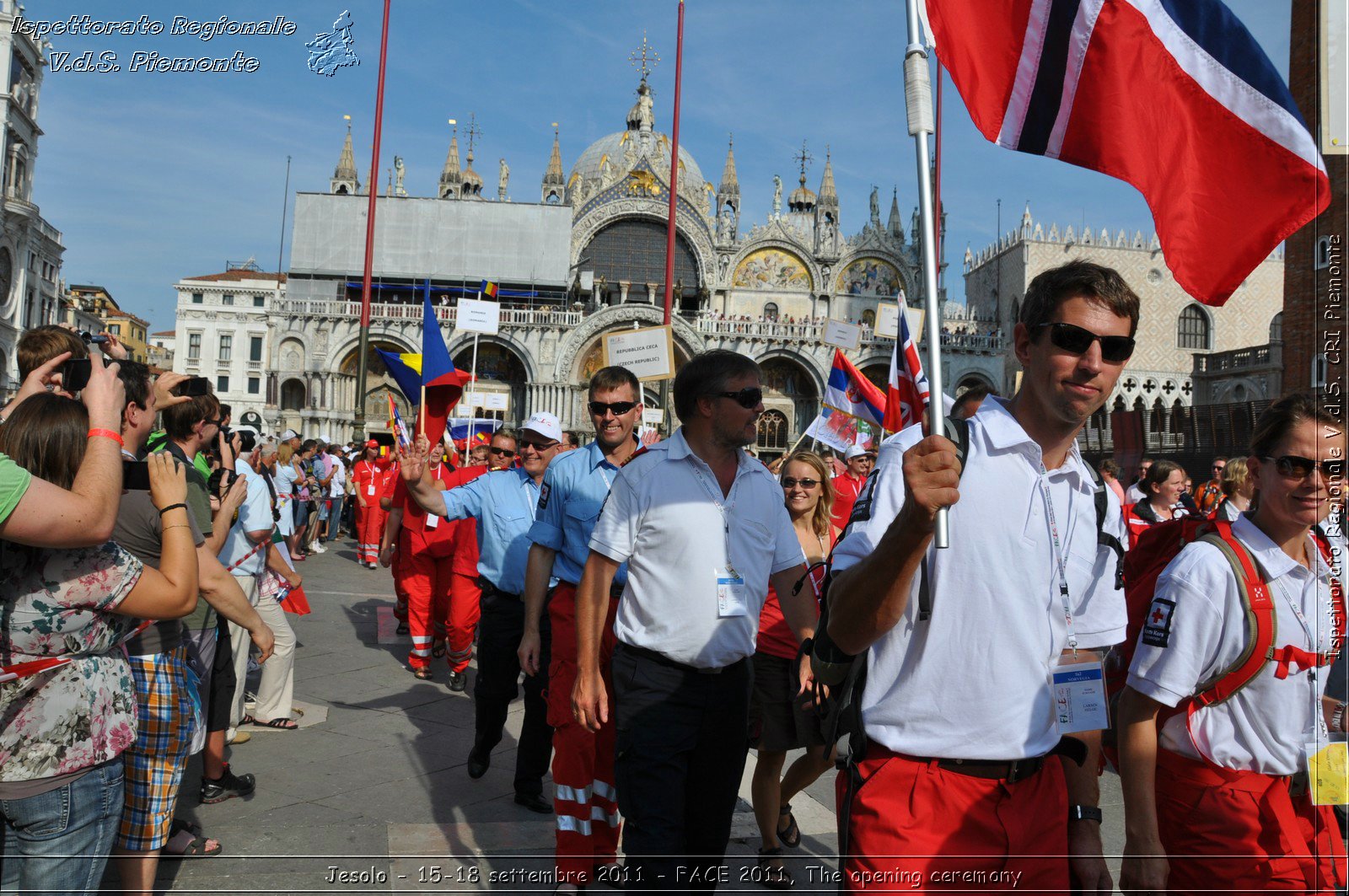 Jesolo - 15-18 settembre 2011 - FACE 2011, The opening ceremony -  Croce Rossa Italiana - Ispettorato Regionale Volontari del Soccorso Piemonte