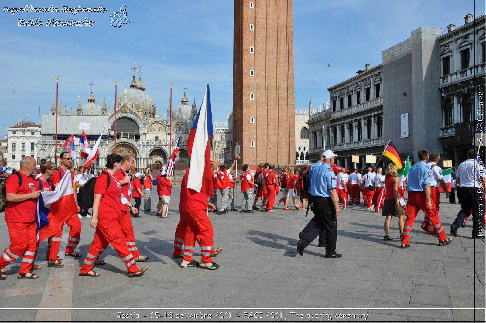 Jesolo - 15-18 settembre 2011 - FACE 2011, The opening ceremony -  Croce Rossa Italiana - Ispettorato Regionale Volontari del Soccorso Piemonte