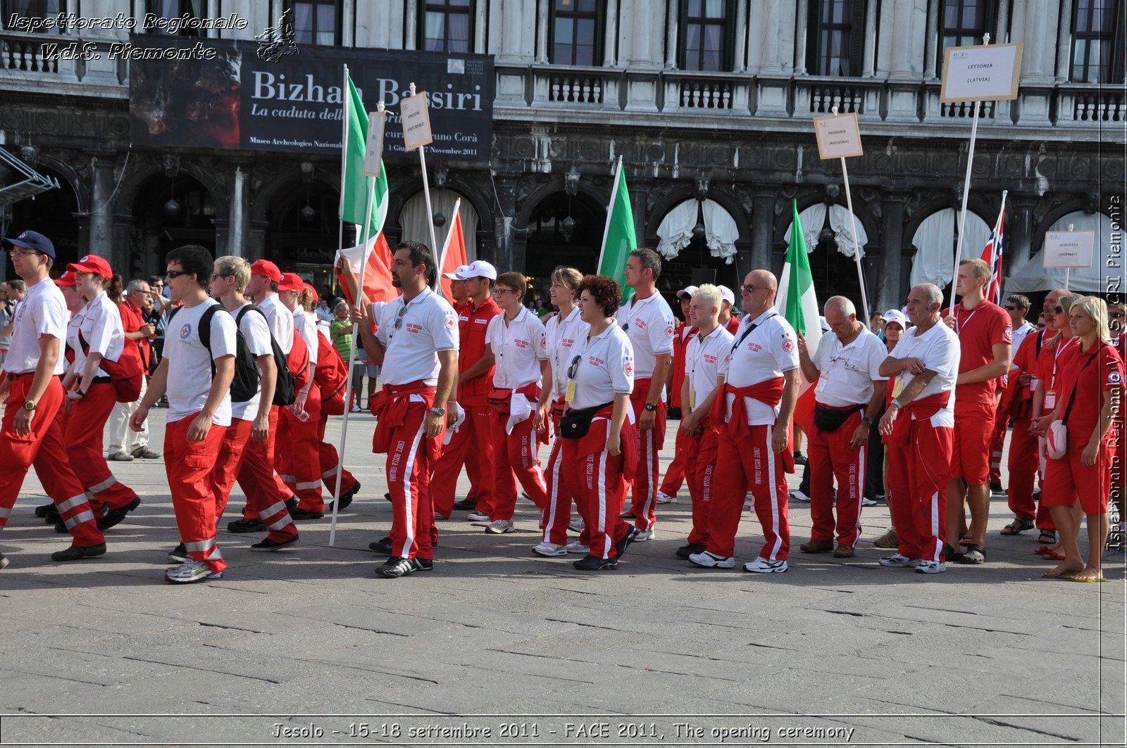 Jesolo - 15-18 settembre 2011 - FACE 2011, The opening ceremony -  Croce Rossa Italiana - Ispettorato Regionale Volontari del Soccorso Piemonte