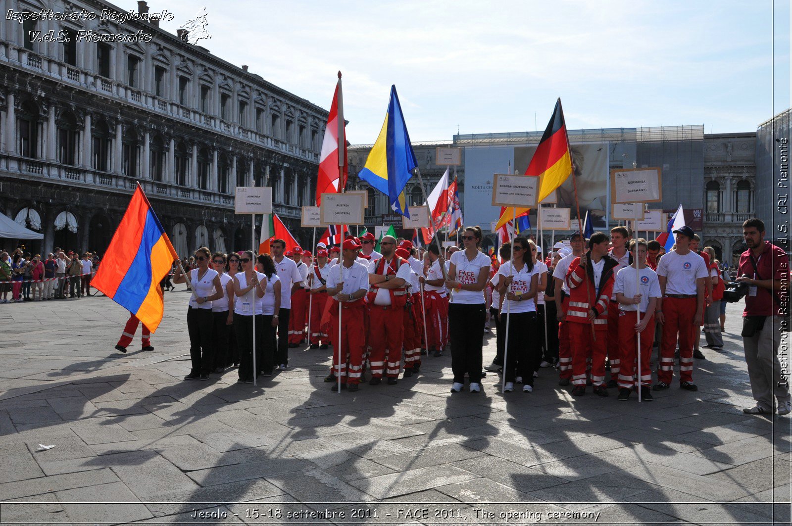 Jesolo - 15-18 settembre 2011 - FACE 2011, The opening ceremony -  Croce Rossa Italiana - Ispettorato Regionale Volontari del Soccorso Piemonte