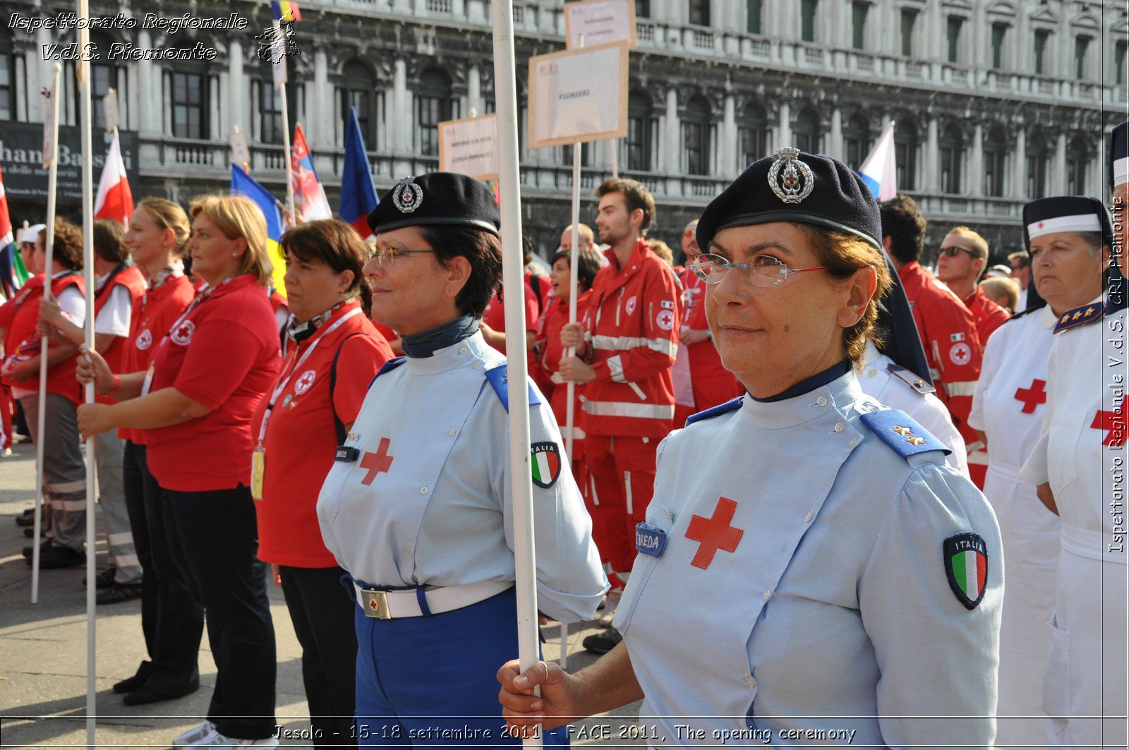 Jesolo - 15-18 settembre 2011 - FACE 2011, The opening ceremony -  Croce Rossa Italiana - Ispettorato Regionale Volontari del Soccorso Piemonte