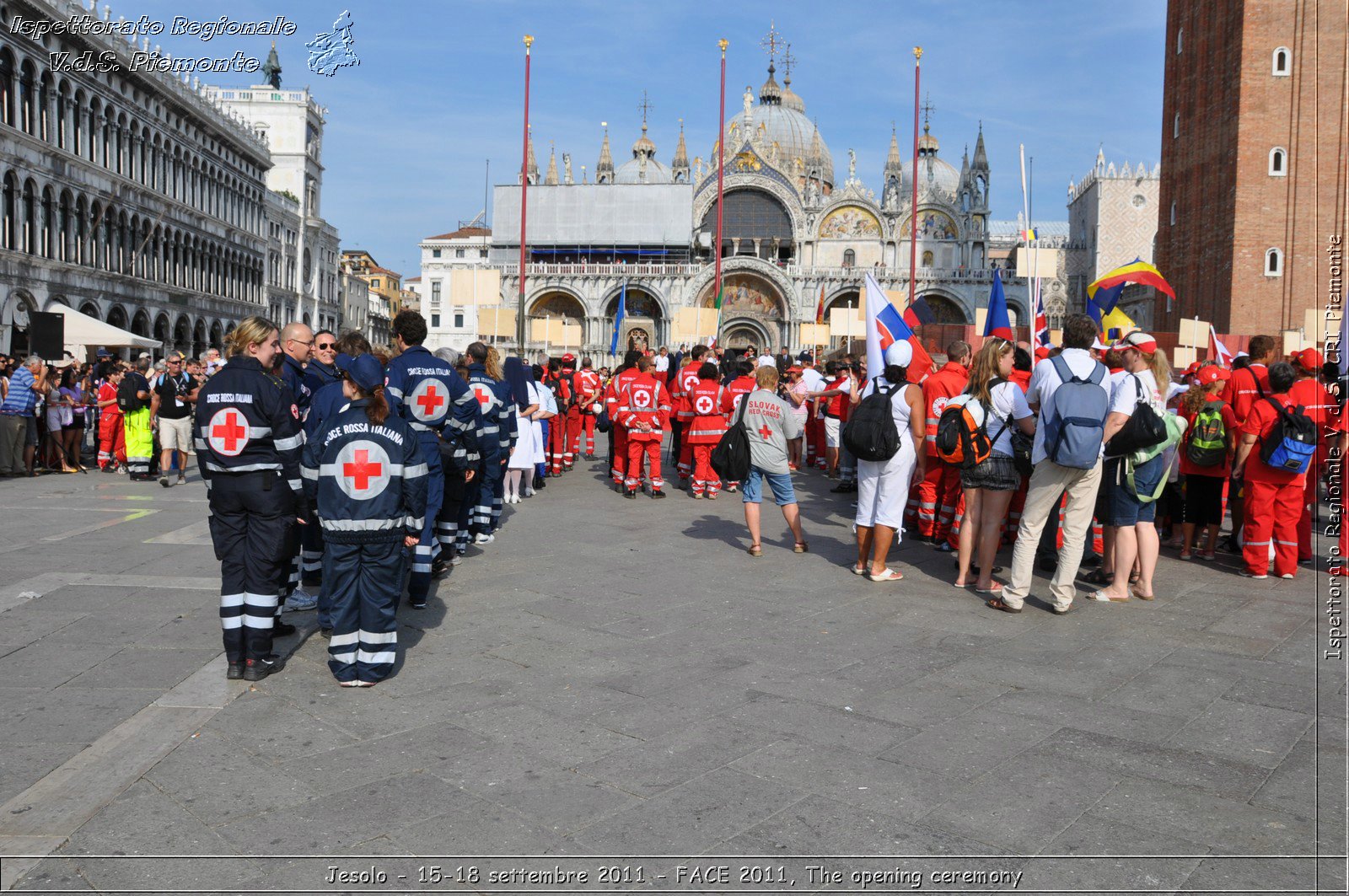 Jesolo - 15-18 settembre 2011 - FACE 2011, The opening ceremony -  Croce Rossa Italiana - Ispettorato Regionale Volontari del Soccorso Piemonte