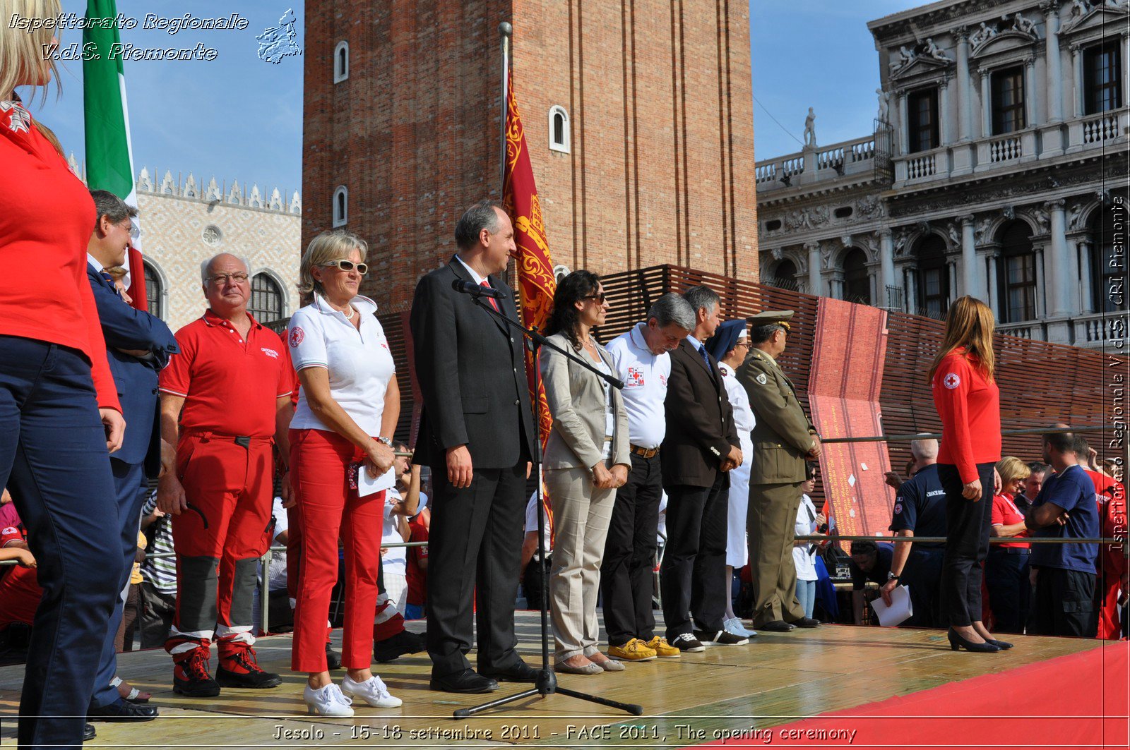 Jesolo - 15-18 settembre 2011 - FACE 2011, The opening ceremony -  Croce Rossa Italiana - Ispettorato Regionale Volontari del Soccorso Piemonte