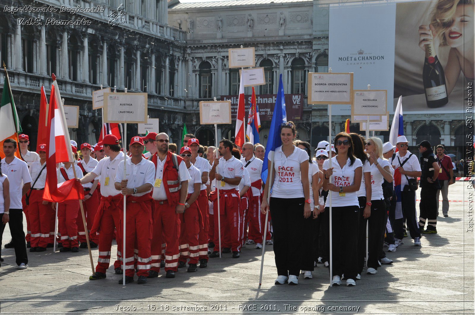 Jesolo - 15-18 settembre 2011 - FACE 2011, The opening ceremony -  Croce Rossa Italiana - Ispettorato Regionale Volontari del Soccorso Piemonte