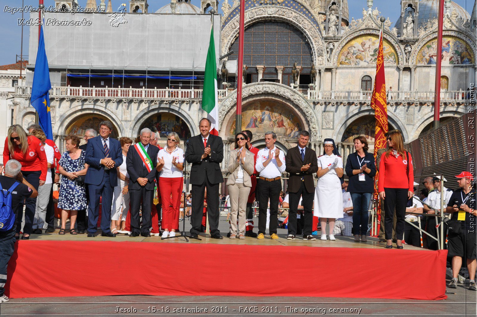 Jesolo - 15-18 settembre 2011 - FACE 2011, The opening ceremony -  Croce Rossa Italiana - Ispettorato Regionale Volontari del Soccorso Piemonte