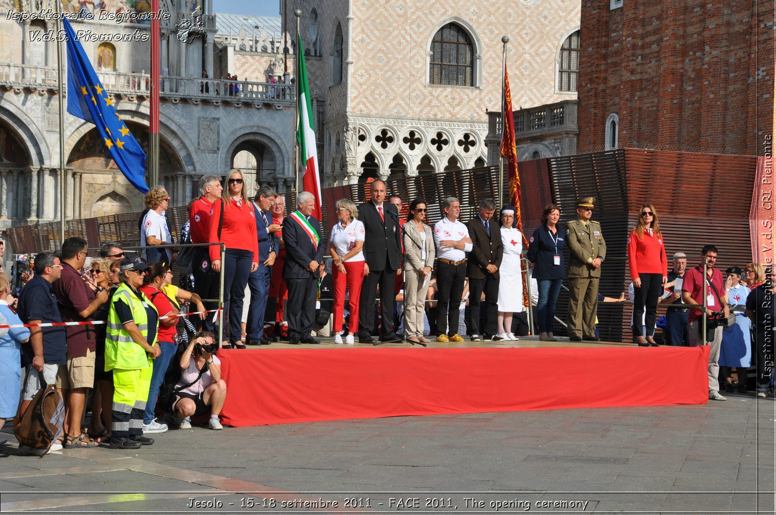 Jesolo - 15-18 settembre 2011 - FACE 2011, The opening ceremony -  Croce Rossa Italiana - Ispettorato Regionale Volontari del Soccorso Piemonte