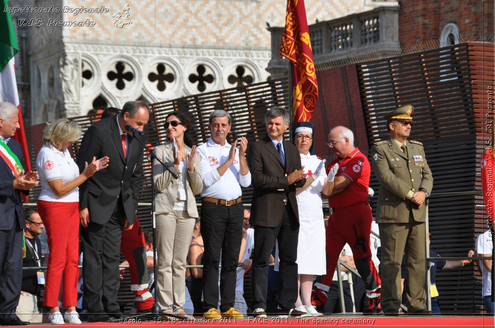 Jesolo - 15-18 settembre 2011 - FACE 2011, The opening ceremony -  Croce Rossa Italiana - Ispettorato Regionale Volontari del Soccorso Piemonte