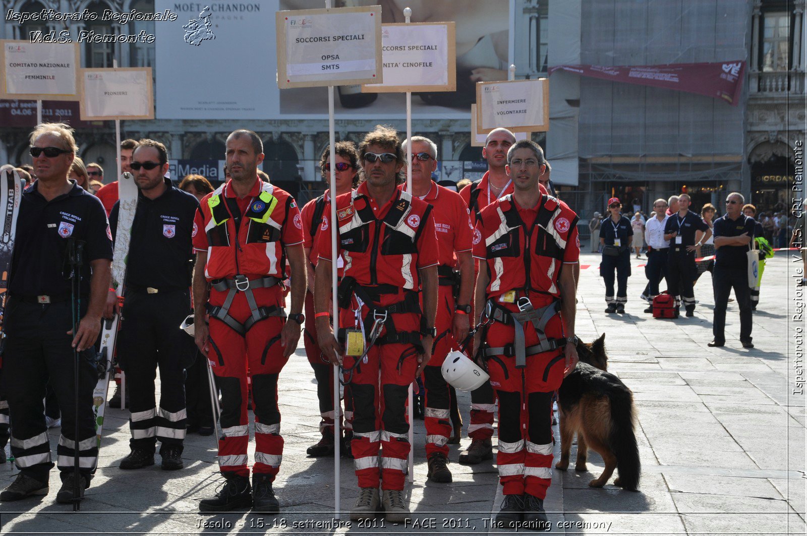 Jesolo - 15-18 settembre 2011 - FACE 2011, The opening ceremony -  Croce Rossa Italiana - Ispettorato Regionale Volontari del Soccorso Piemonte