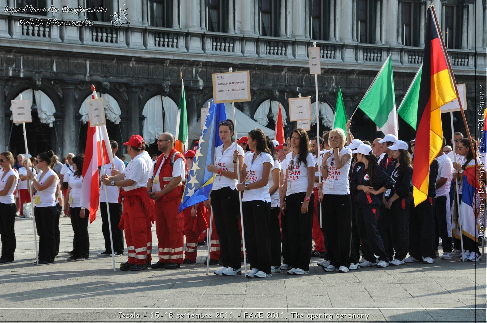 Jesolo - 15-18 settembre 2011 - FACE 2011, The opening ceremony -  Croce Rossa Italiana - Ispettorato Regionale Volontari del Soccorso Piemonte