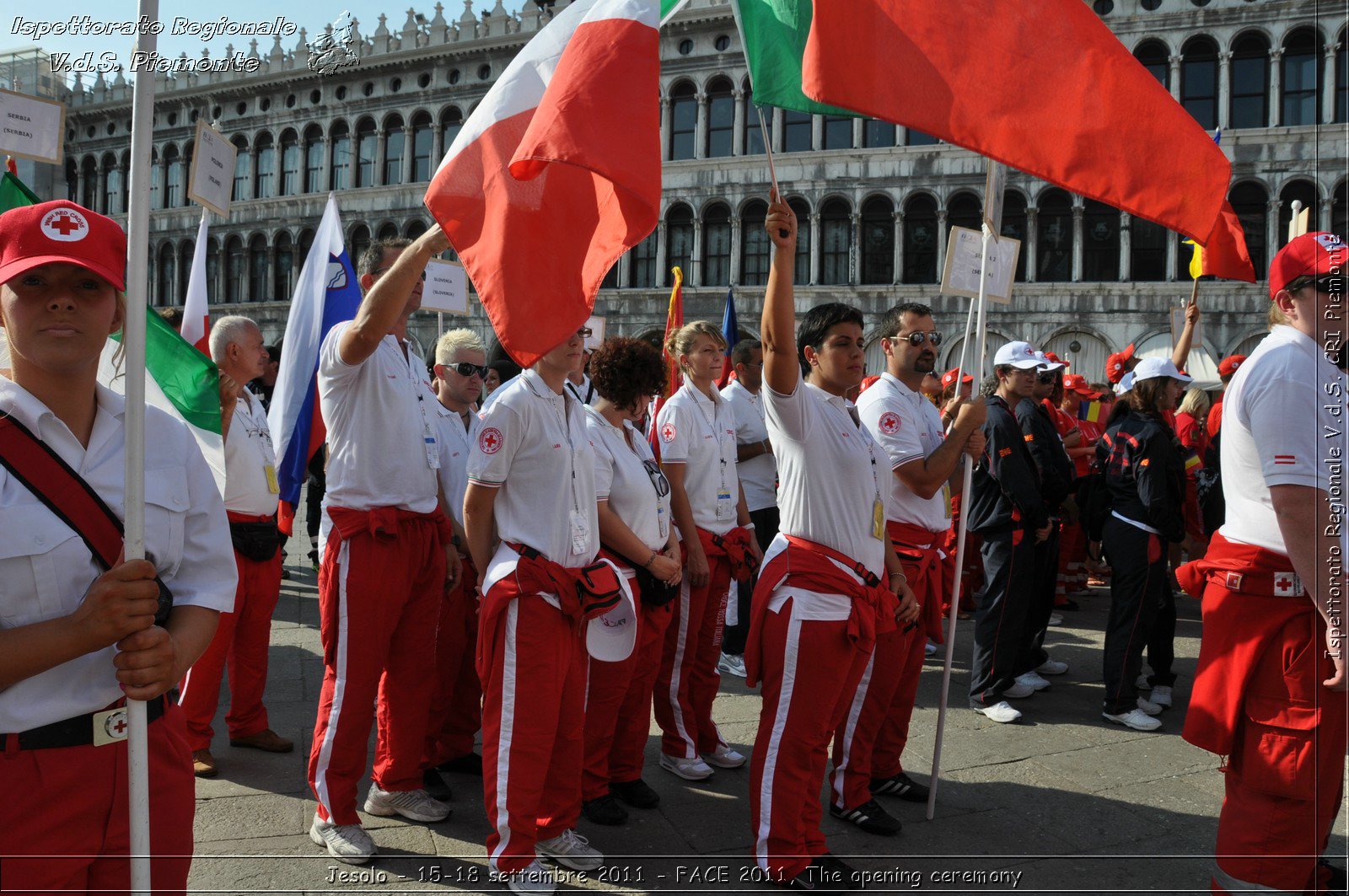 Jesolo - 15-18 settembre 2011 - FACE 2011, The opening ceremony -  Croce Rossa Italiana - Ispettorato Regionale Volontari del Soccorso Piemonte