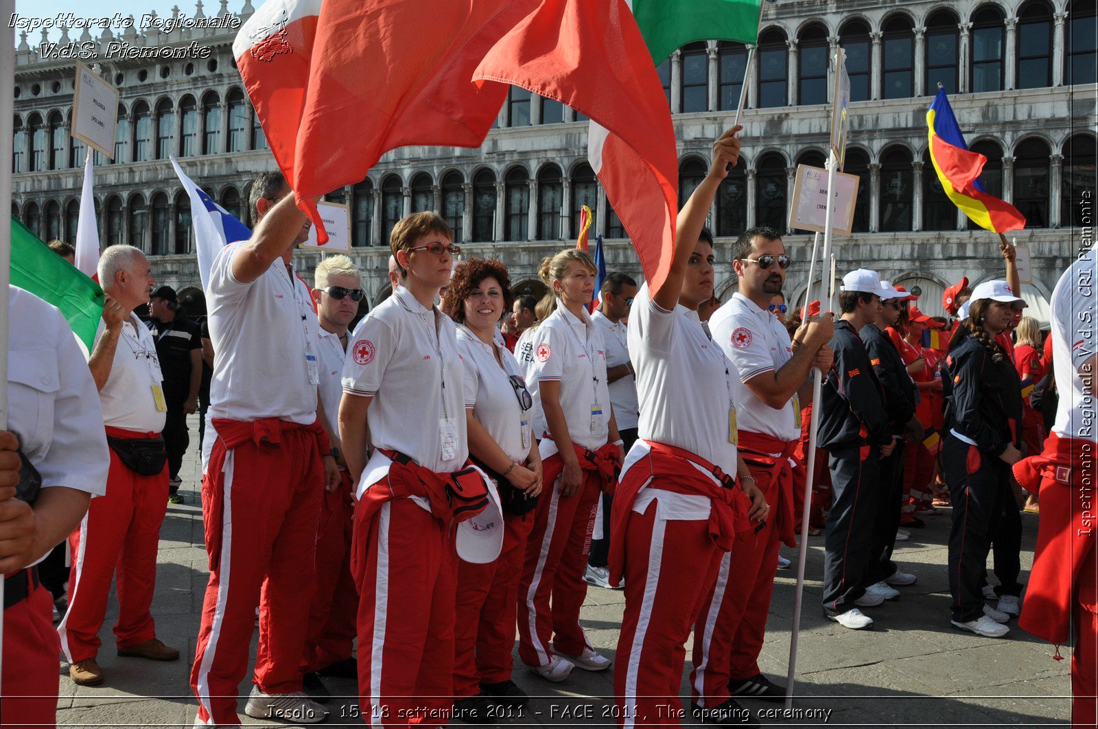 Jesolo - 15-18 settembre 2011 - FACE 2011, The opening ceremony -  Croce Rossa Italiana - Ispettorato Regionale Volontari del Soccorso Piemonte