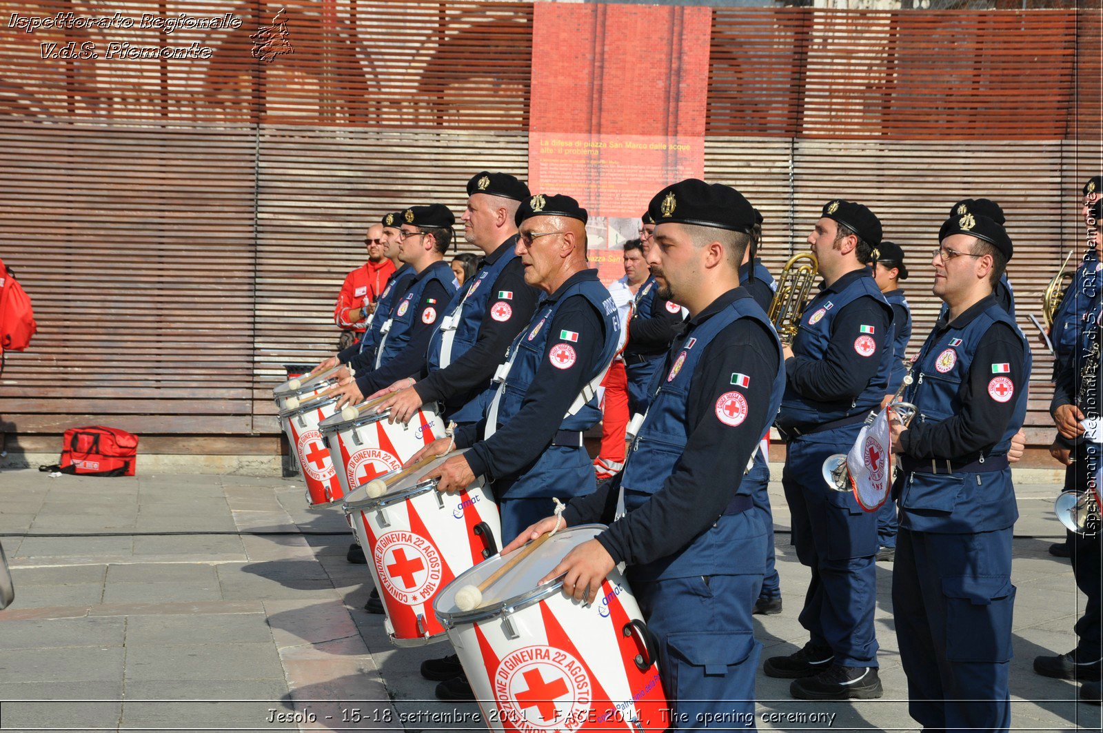 Jesolo - 15-18 settembre 2011 - FACE 2011, The opening ceremony -  Croce Rossa Italiana - Ispettorato Regionale Volontari del Soccorso Piemonte