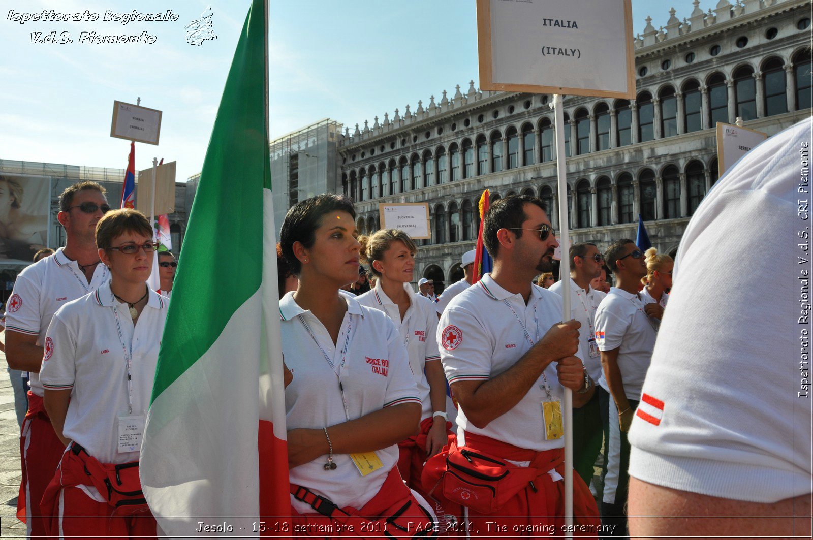 Jesolo - 15-18 settembre 2011 - FACE 2011, The opening ceremony -  Croce Rossa Italiana - Ispettorato Regionale Volontari del Soccorso Piemonte