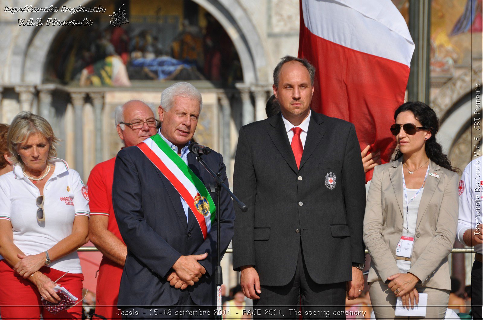 Jesolo - 15-18 settembre 2011 - FACE 2011, The opening ceremony -  Croce Rossa Italiana - Ispettorato Regionale Volontari del Soccorso Piemonte