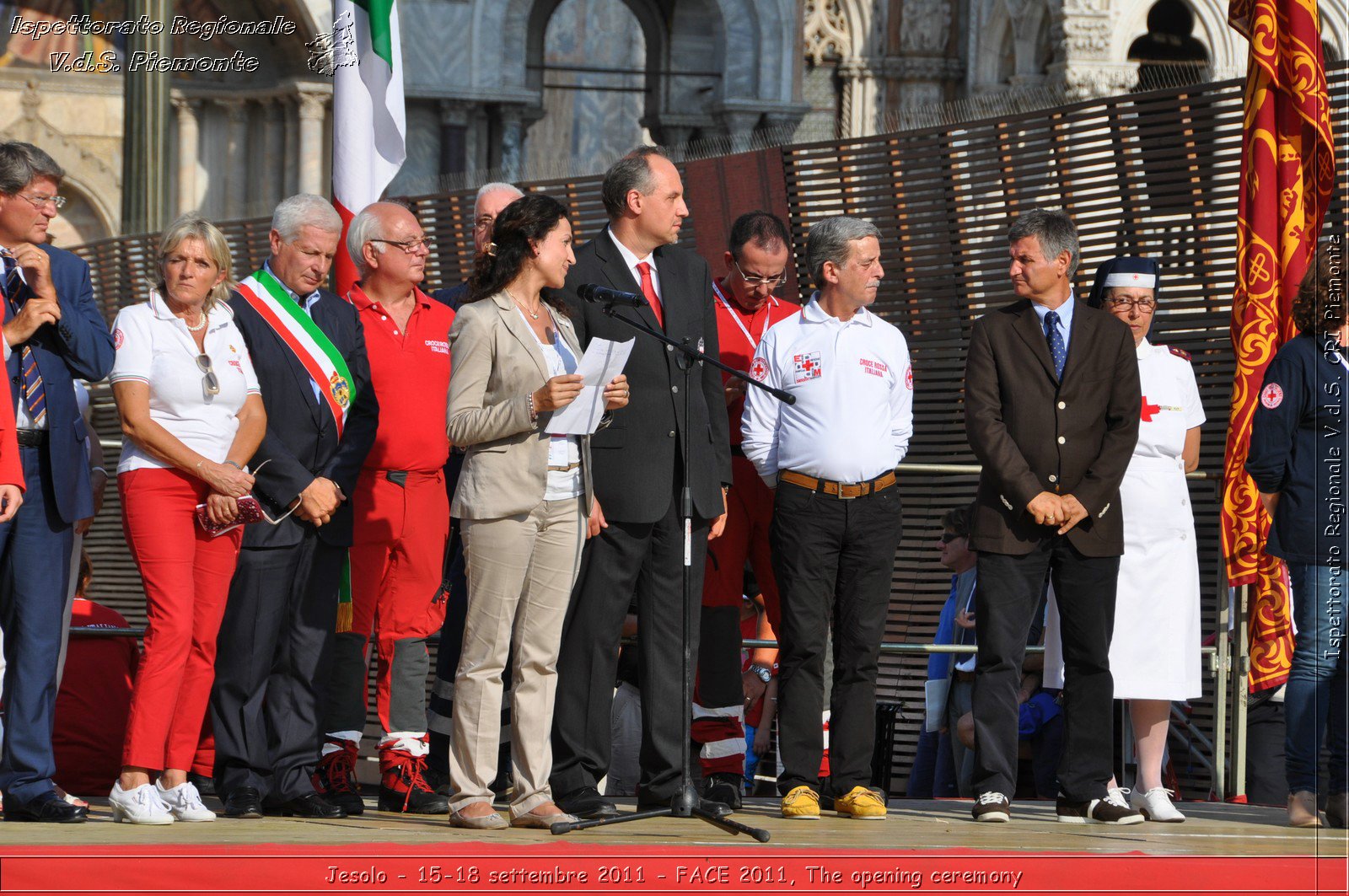 Jesolo - 15-18 settembre 2011 - FACE 2011, The opening ceremony -  Croce Rossa Italiana - Ispettorato Regionale Volontari del Soccorso Piemonte