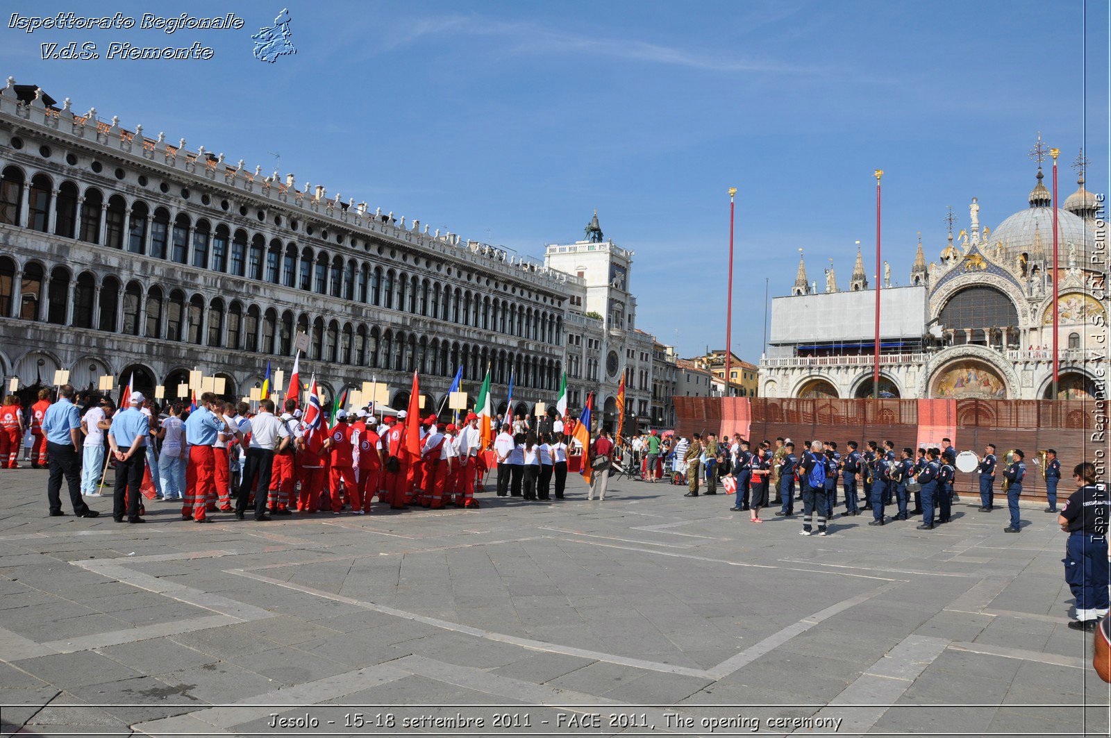 Jesolo - 15-18 settembre 2011 - FACE 2011, The opening ceremony -  Croce Rossa Italiana - Ispettorato Regionale Volontari del Soccorso Piemonte