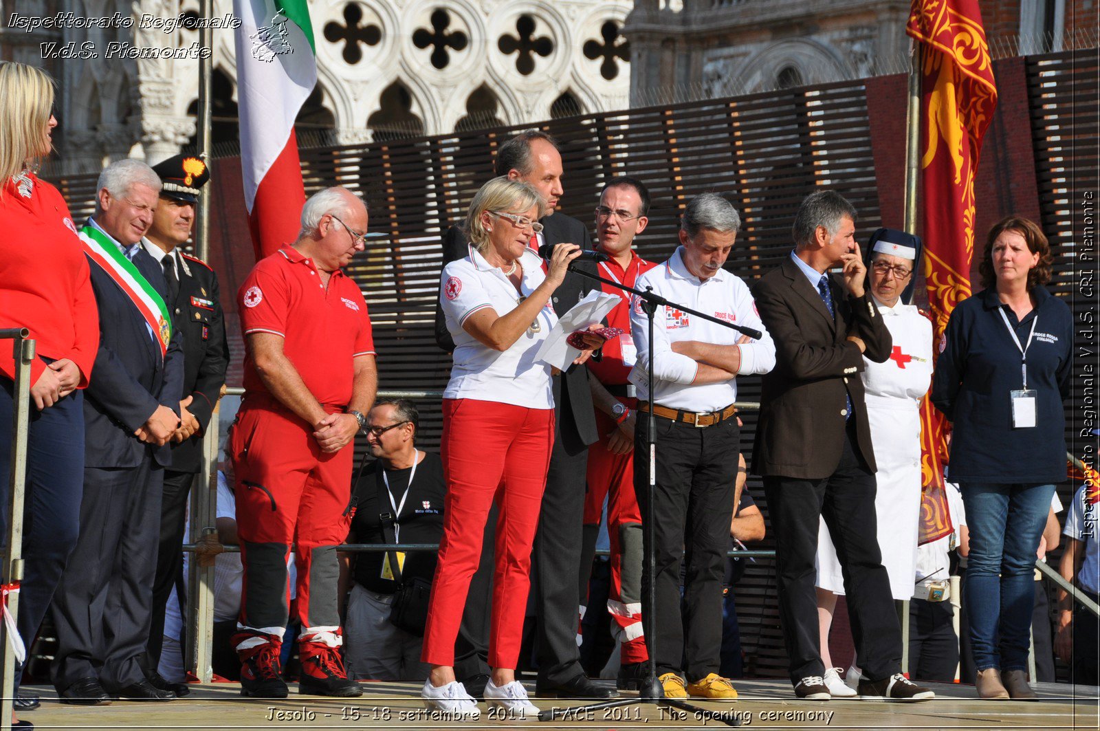 Jesolo - 15-18 settembre 2011 - FACE 2011, The opening ceremony -  Croce Rossa Italiana - Ispettorato Regionale Volontari del Soccorso Piemonte