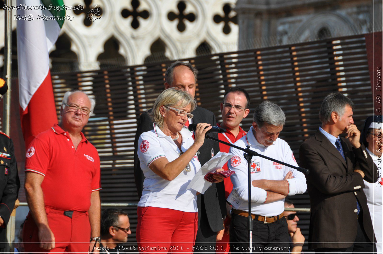 Jesolo - 15-18 settembre 2011 - FACE 2011, The opening ceremony -  Croce Rossa Italiana - Ispettorato Regionale Volontari del Soccorso Piemonte