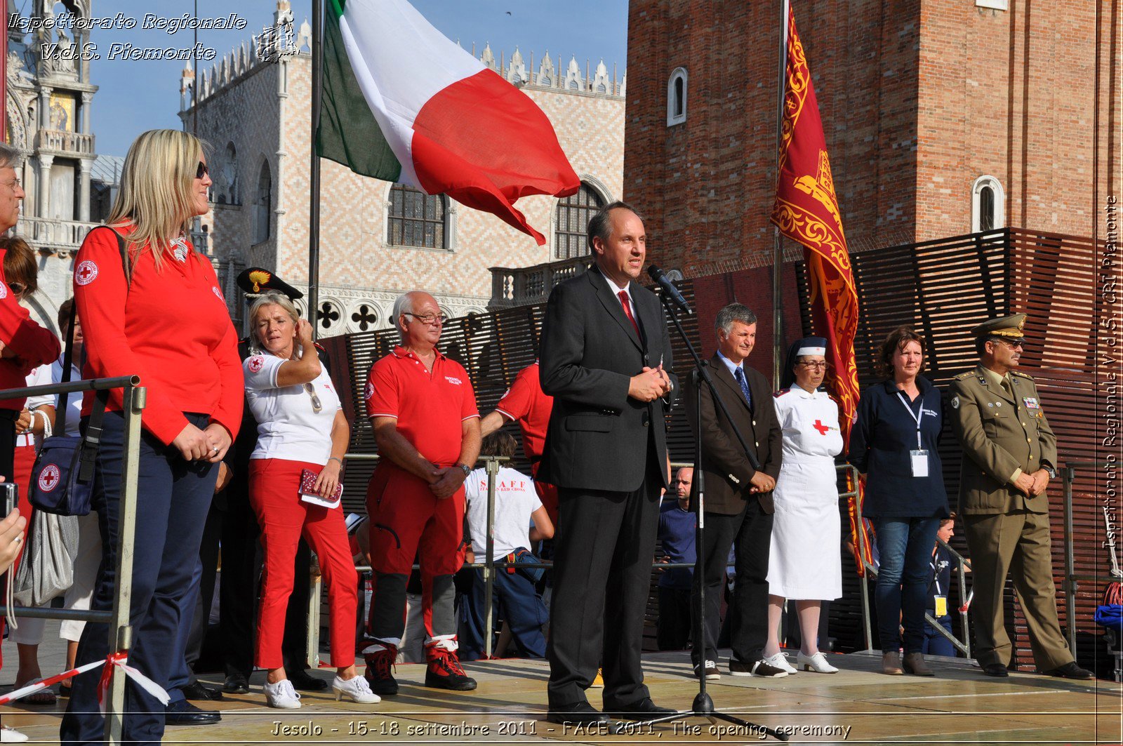 Jesolo - 15-18 settembre 2011 - FACE 2011, The opening ceremony -  Croce Rossa Italiana - Ispettorato Regionale Volontari del Soccorso Piemonte