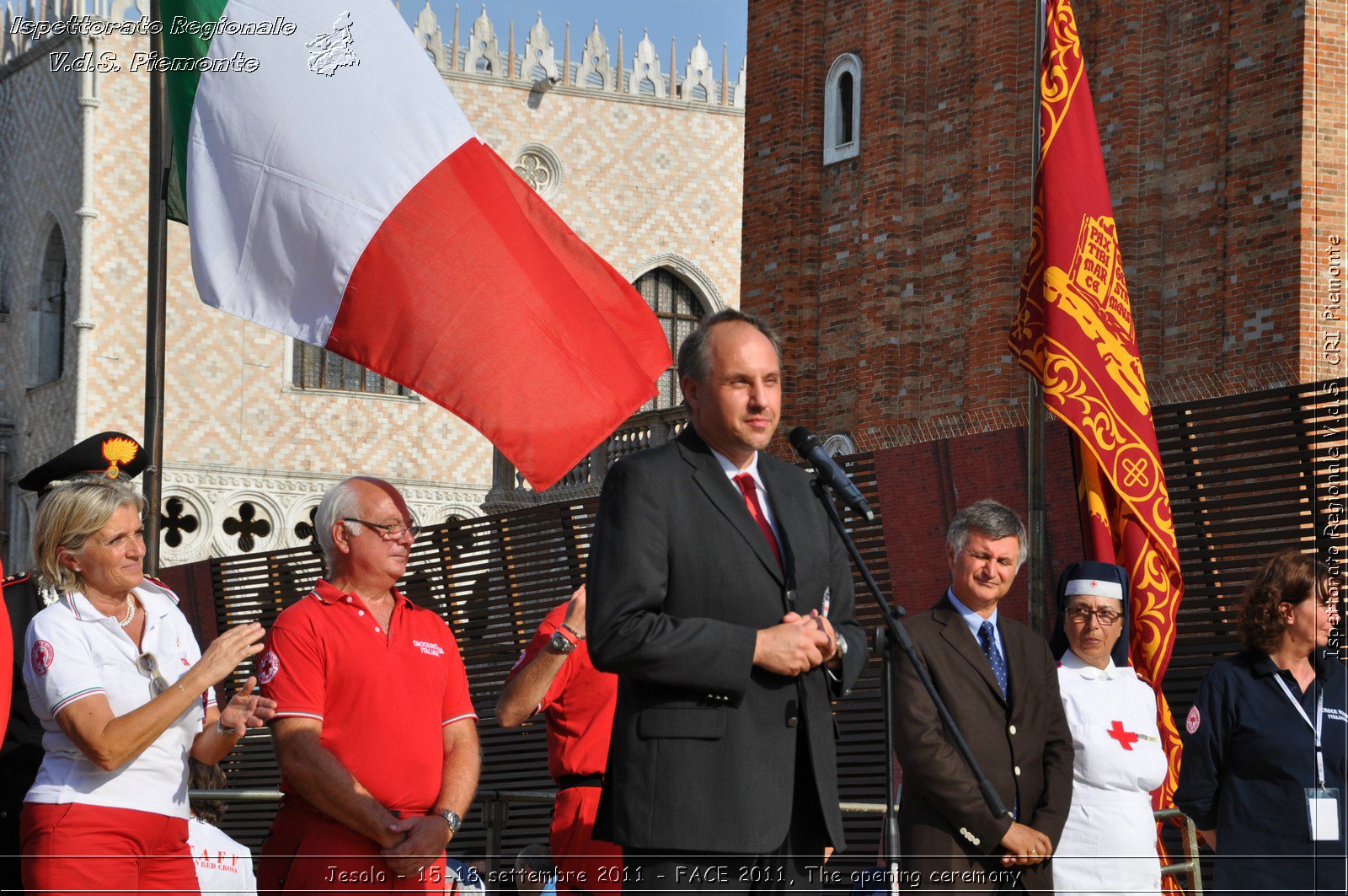 Jesolo - 15-18 settembre 2011 - FACE 2011, The opening ceremony -  Croce Rossa Italiana - Ispettorato Regionale Volontari del Soccorso Piemonte