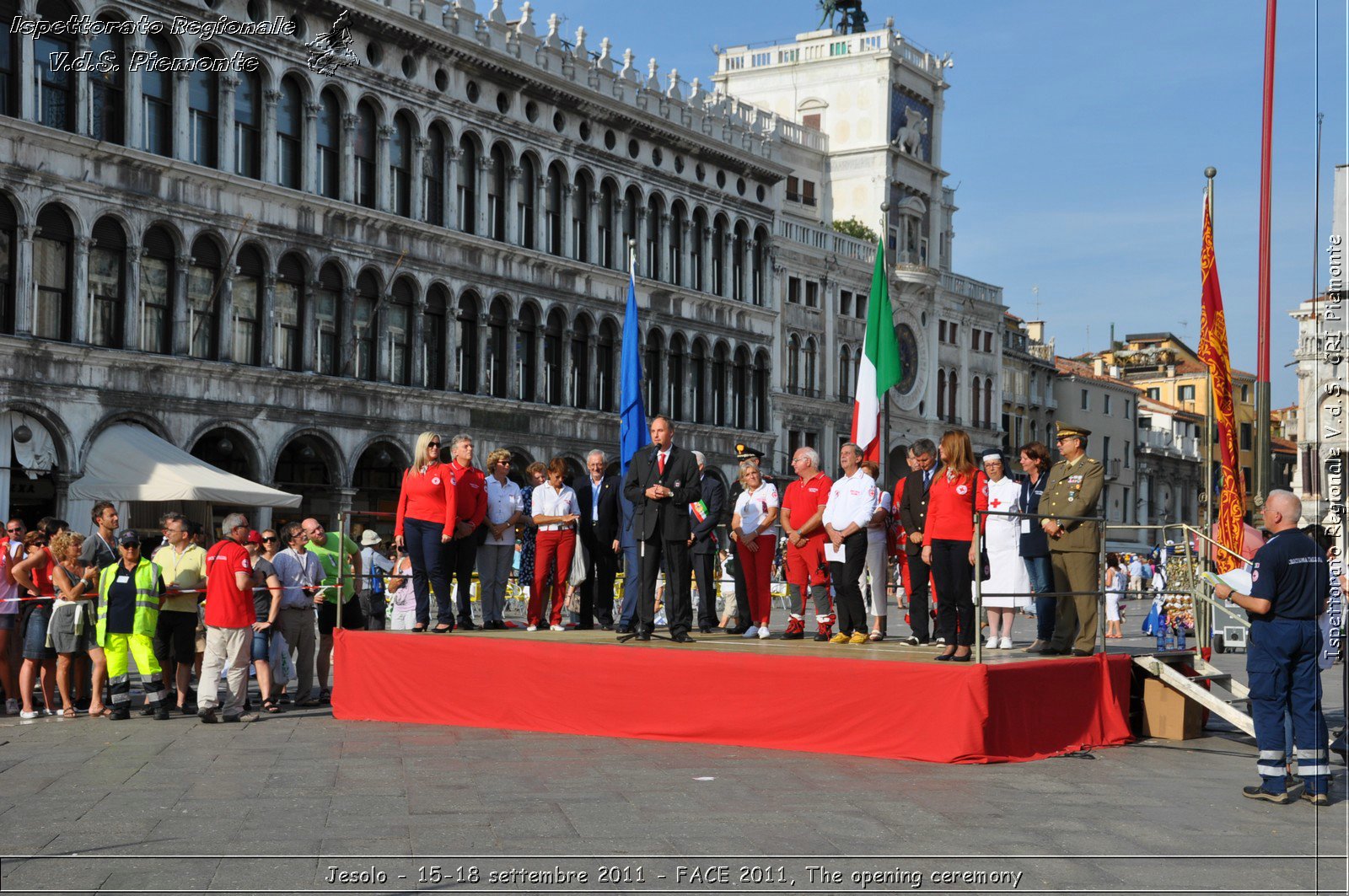 Jesolo - 15-18 settembre 2011 - FACE 2011, The opening ceremony -  Croce Rossa Italiana - Ispettorato Regionale Volontari del Soccorso Piemonte