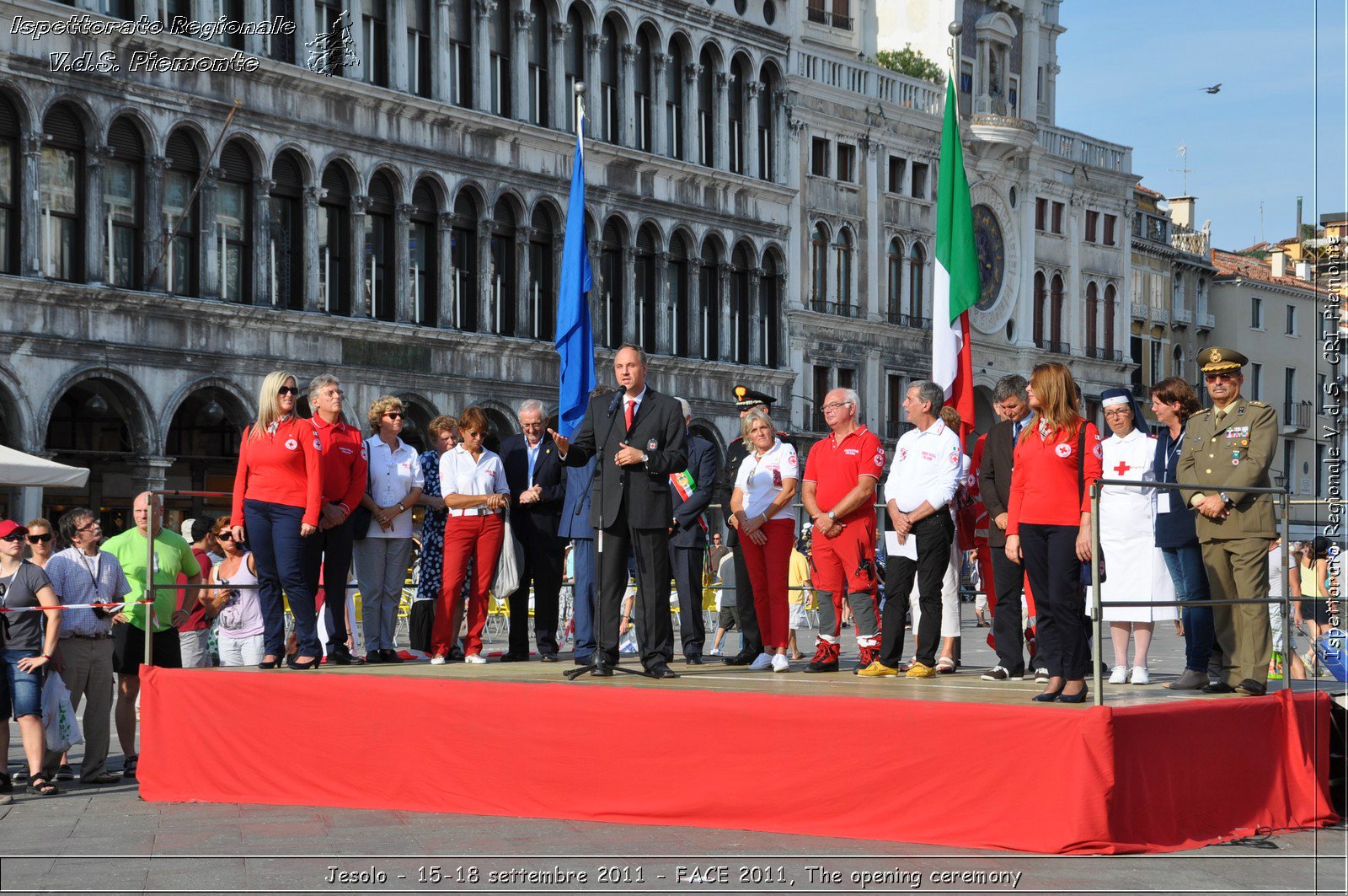 Jesolo - 15-18 settembre 2011 - FACE 2011, The opening ceremony -  Croce Rossa Italiana - Ispettorato Regionale Volontari del Soccorso Piemonte