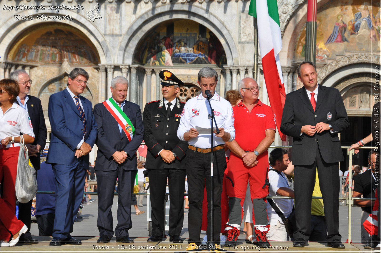 Jesolo - 15-18 settembre 2011 - FACE 2011, The opening ceremony -  Croce Rossa Italiana - Ispettorato Regionale Volontari del Soccorso Piemonte