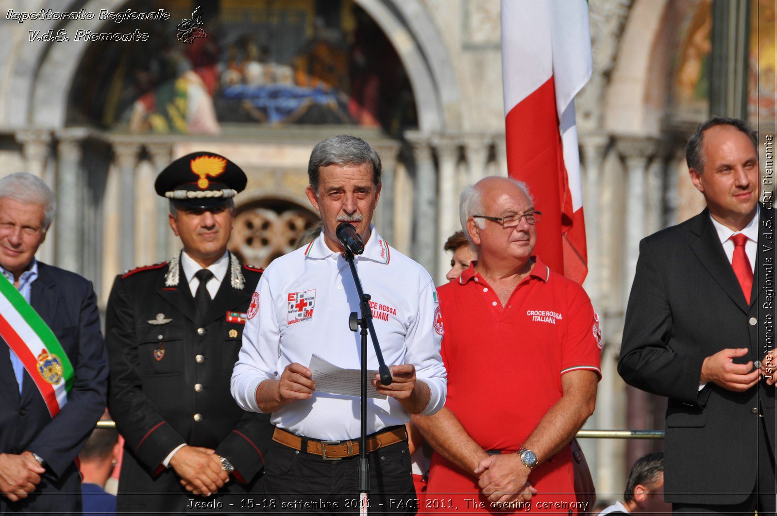 Jesolo - 15-18 settembre 2011 - FACE 2011, The opening ceremony -  Croce Rossa Italiana - Ispettorato Regionale Volontari del Soccorso Piemonte