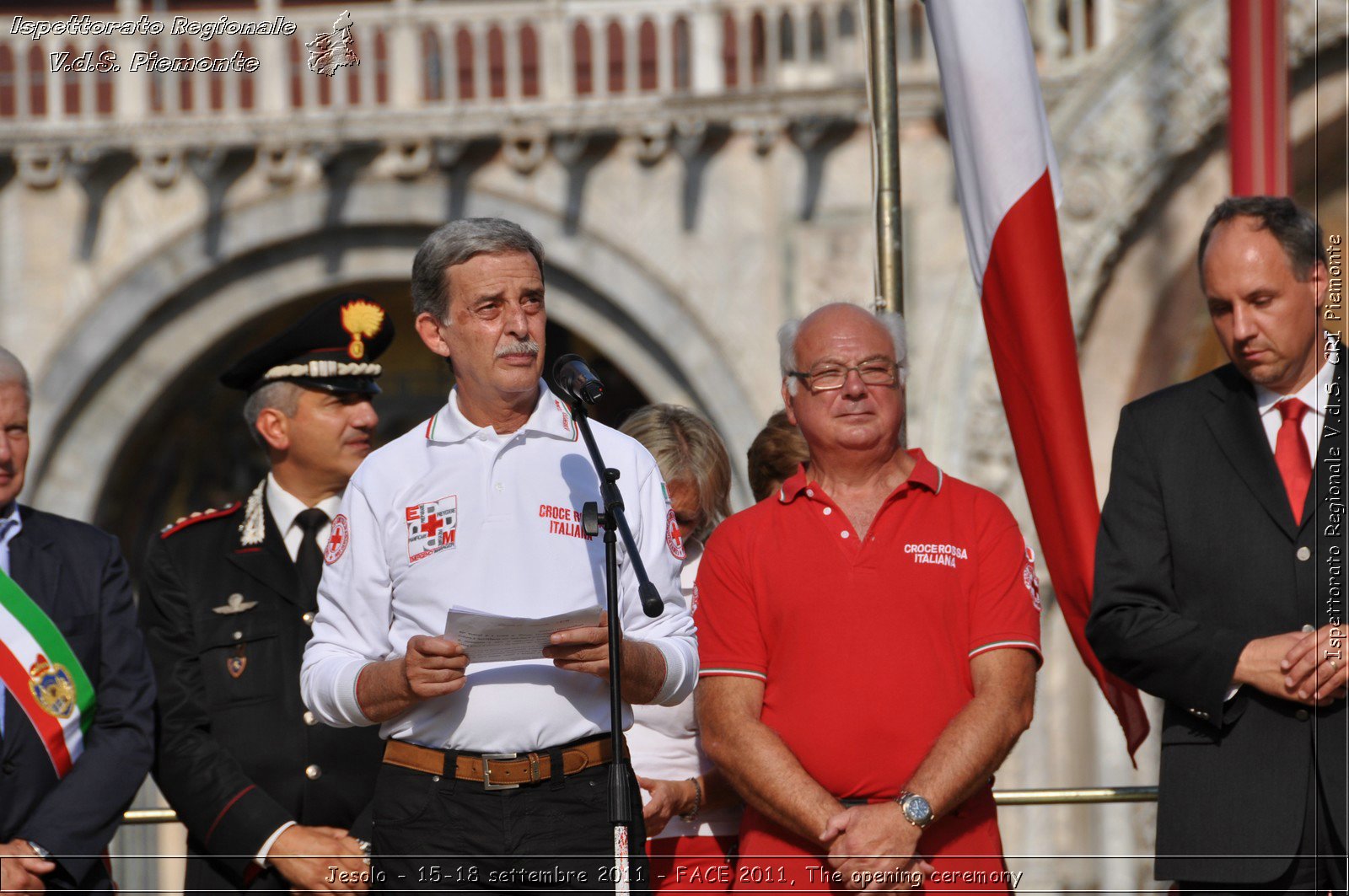 Jesolo - 15-18 settembre 2011 - FACE 2011, The opening ceremony -  Croce Rossa Italiana - Ispettorato Regionale Volontari del Soccorso Piemonte