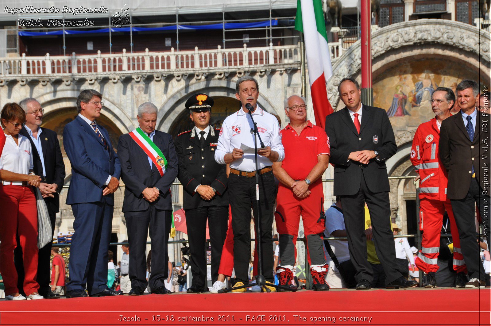 Jesolo - 15-18 settembre 2011 - FACE 2011, The opening ceremony -  Croce Rossa Italiana - Ispettorato Regionale Volontari del Soccorso Piemonte