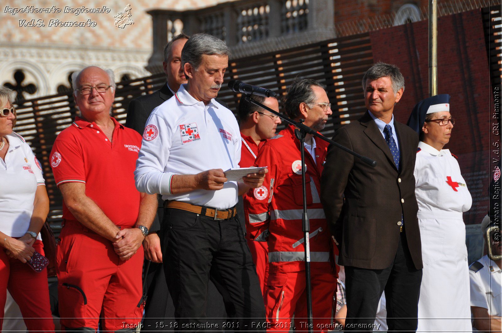 Jesolo - 15-18 settembre 2011 - FACE 2011, The opening ceremony -  Croce Rossa Italiana - Ispettorato Regionale Volontari del Soccorso Piemonte