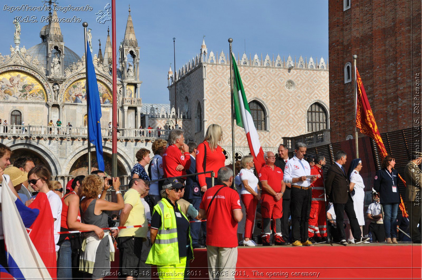 Jesolo - 15-18 settembre 2011 - FACE 2011, The opening ceremony -  Croce Rossa Italiana - Ispettorato Regionale Volontari del Soccorso Piemonte