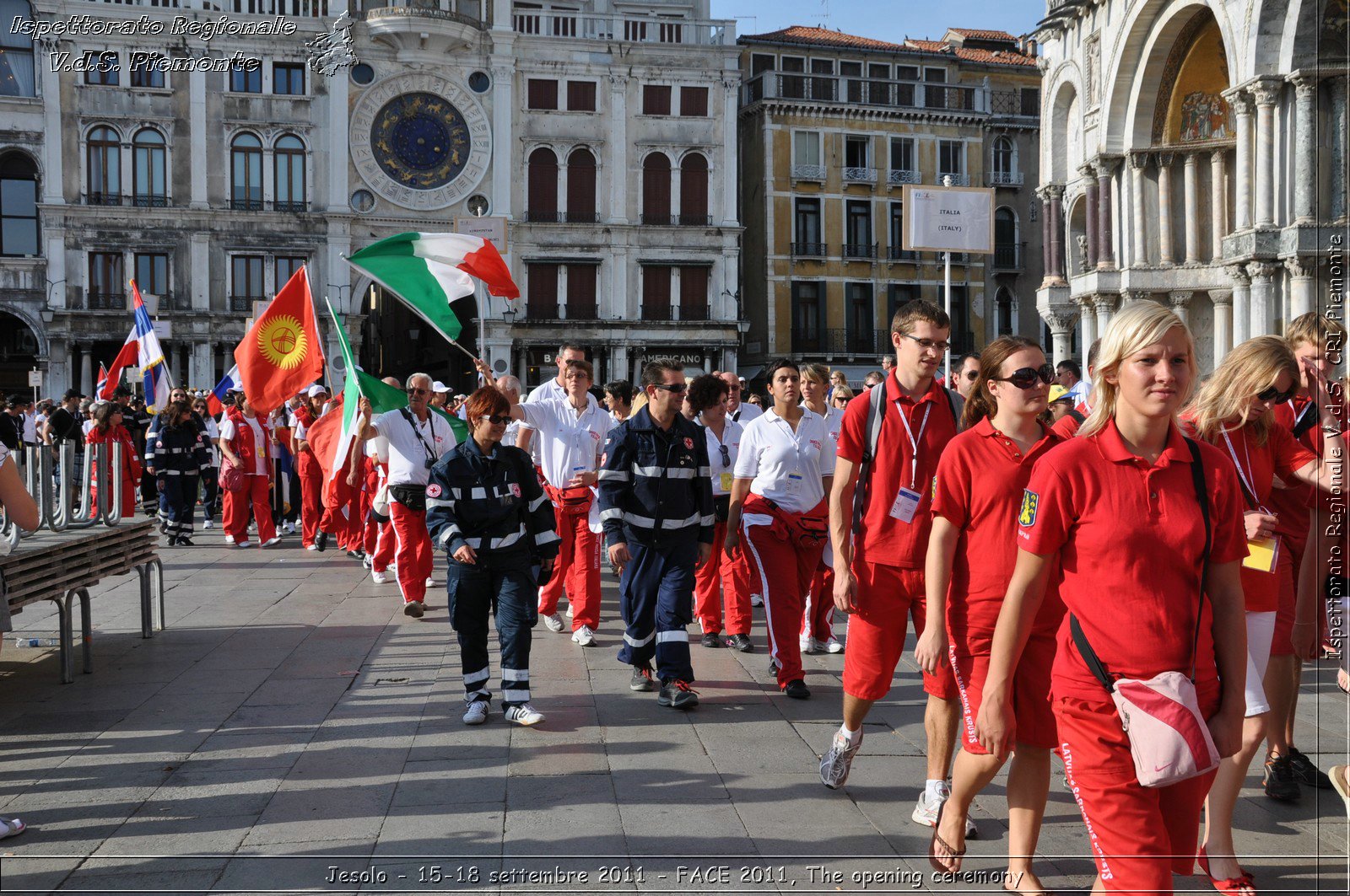 Jesolo - 15-18 settembre 2011 - FACE 2011, The opening ceremony -  Croce Rossa Italiana - Ispettorato Regionale Volontari del Soccorso Piemonte