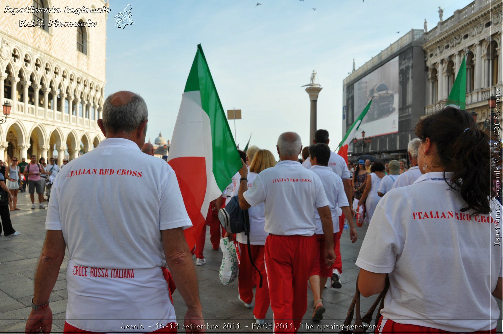 Jesolo - 15-18 settembre 2011 - FACE 2011, The opening ceremony -  Croce Rossa Italiana - Ispettorato Regionale Volontari del Soccorso Piemonte