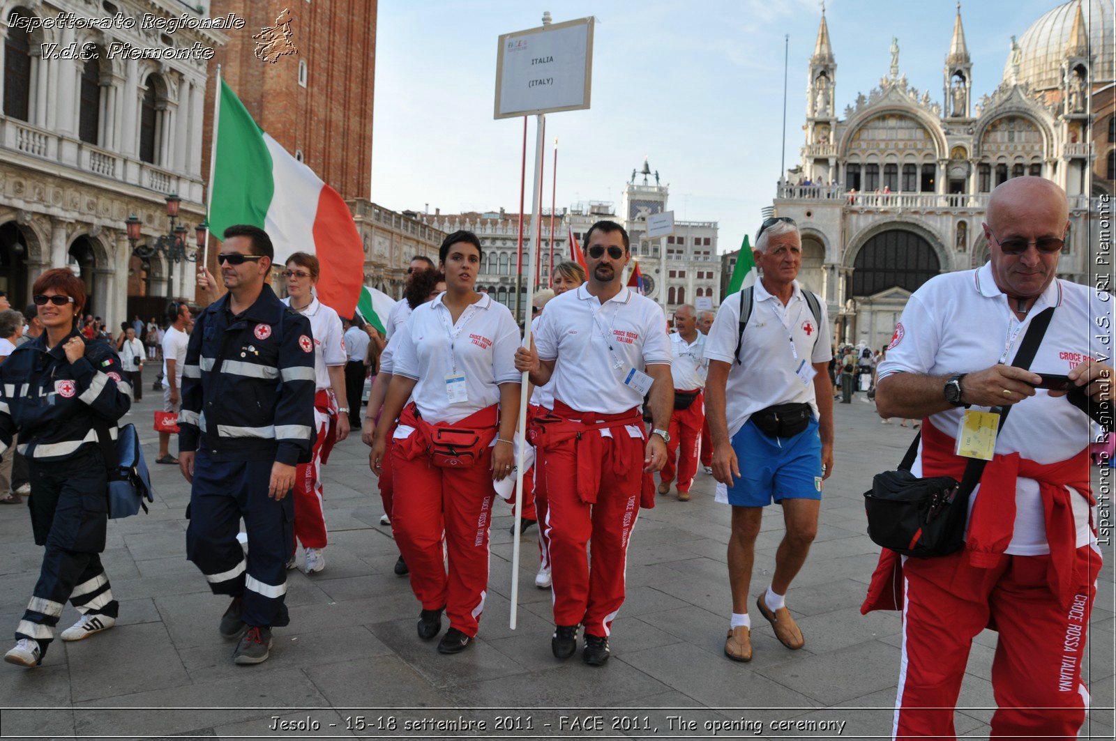 Jesolo - 15-18 settembre 2011 - FACE 2011, The opening ceremony -  Croce Rossa Italiana - Ispettorato Regionale Volontari del Soccorso Piemonte