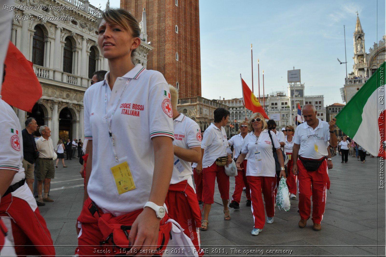 Jesolo - 15-18 settembre 2011 - FACE 2011, The opening ceremony -  Croce Rossa Italiana - Ispettorato Regionale Volontari del Soccorso Piemonte