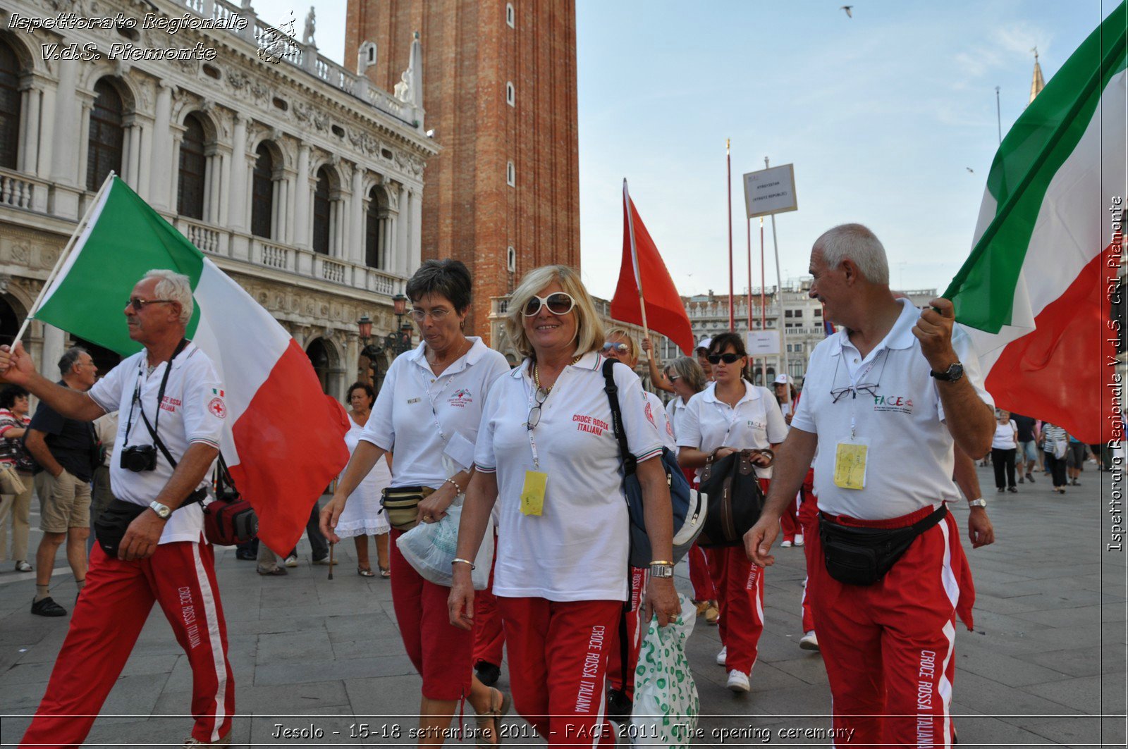 Jesolo - 15-18 settembre 2011 - FACE 2011, The opening ceremony -  Croce Rossa Italiana - Ispettorato Regionale Volontari del Soccorso Piemonte