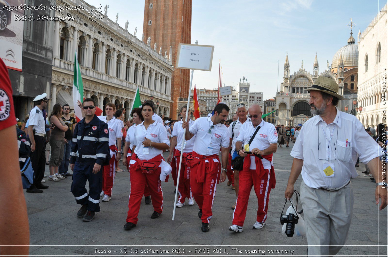 Jesolo - 15-18 settembre 2011 - FACE 2011, The opening ceremony -  Croce Rossa Italiana - Ispettorato Regionale Volontari del Soccorso Piemonte