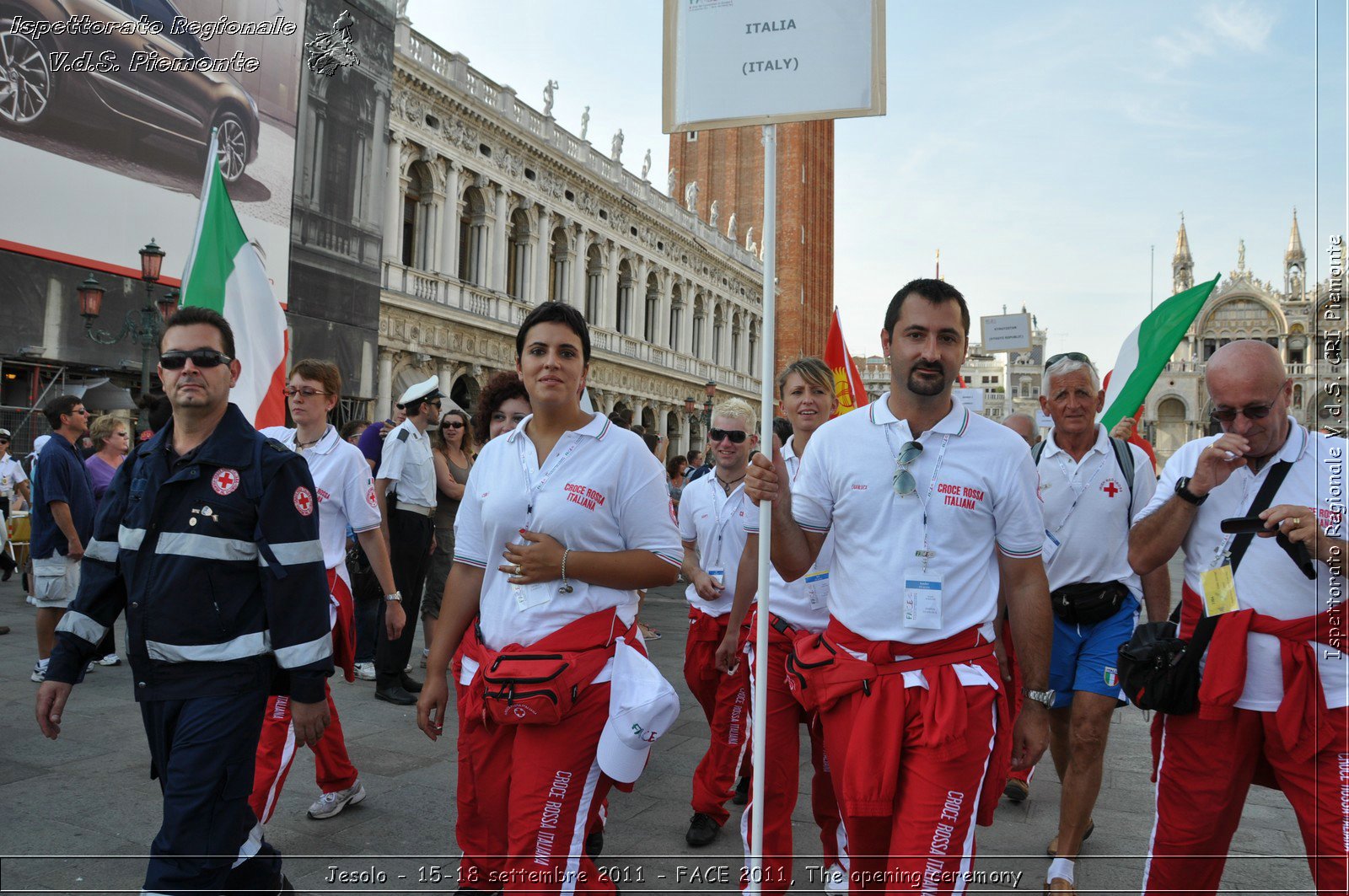 Jesolo - 15-18 settembre 2011 - FACE 2011, The opening ceremony -  Croce Rossa Italiana - Ispettorato Regionale Volontari del Soccorso Piemonte