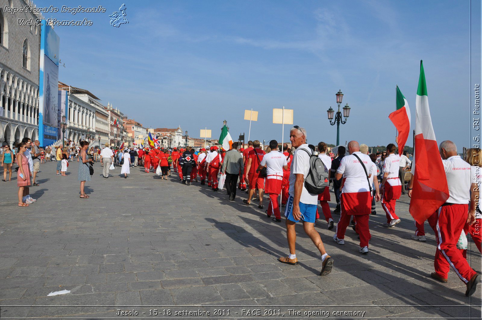 Jesolo - 15-18 settembre 2011 - FACE 2011, The opening ceremony -  Croce Rossa Italiana - Ispettorato Regionale Volontari del Soccorso Piemonte