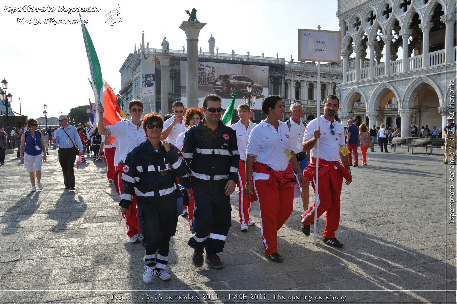 Jesolo - 15-18 settembre 2011 - FACE 2011, The opening ceremony -  Croce Rossa Italiana - Ispettorato Regionale Volontari del Soccorso Piemonte