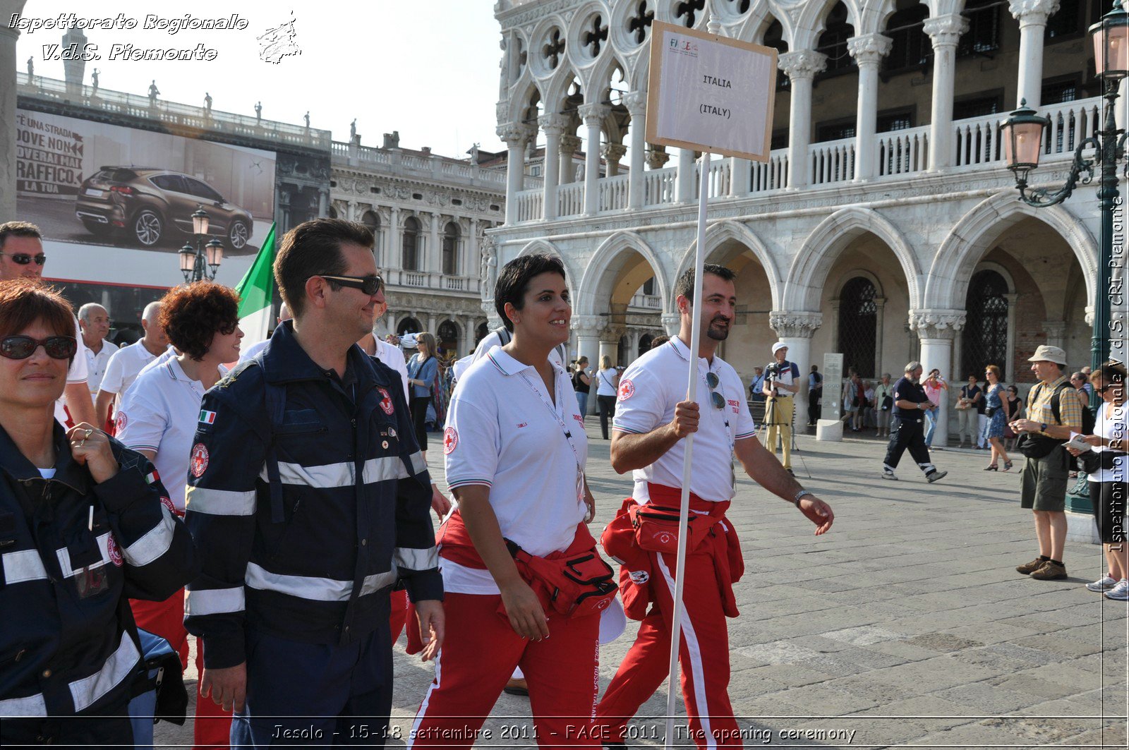 Jesolo - 15-18 settembre 2011 - FACE 2011, The opening ceremony -  Croce Rossa Italiana - Ispettorato Regionale Volontari del Soccorso Piemonte