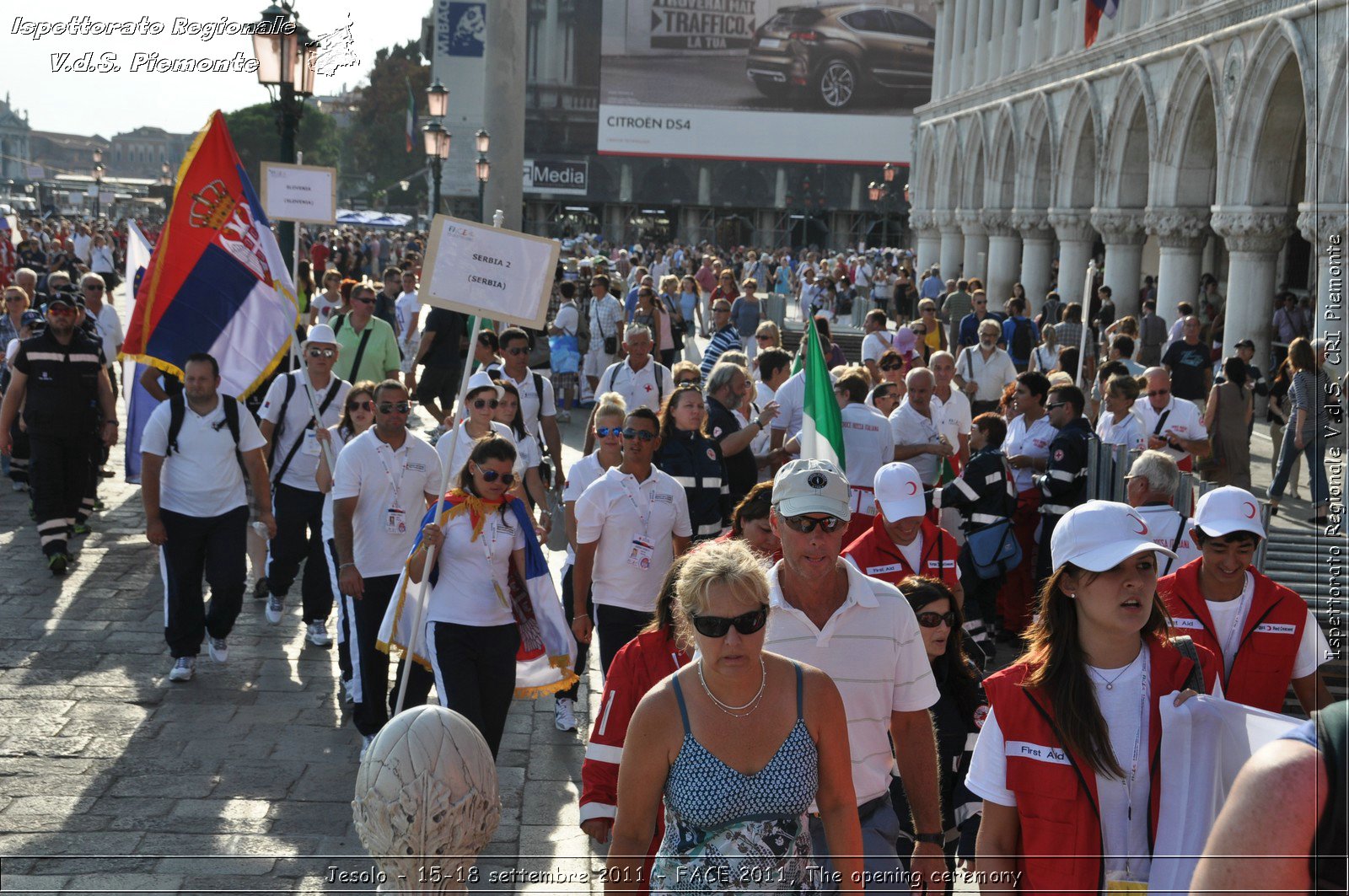 Jesolo - 15-18 settembre 2011 - FACE 2011, The opening ceremony -  Croce Rossa Italiana - Ispettorato Regionale Volontari del Soccorso Piemonte