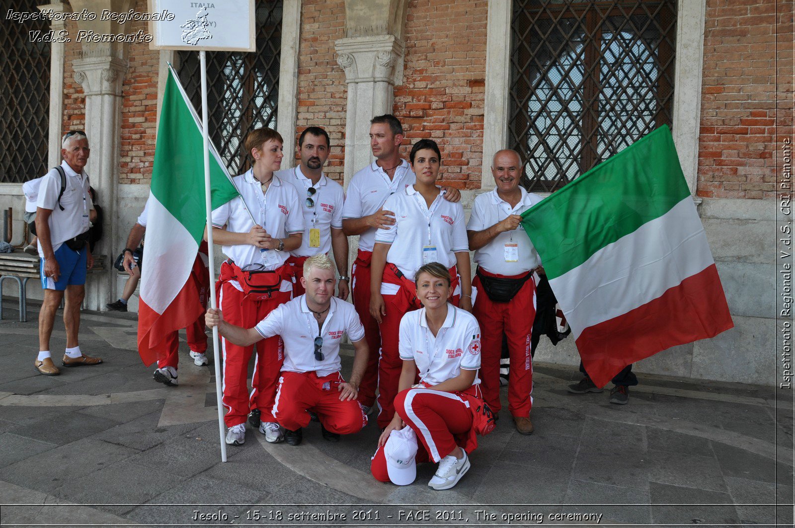 Jesolo - 15-18 settembre 2011 - FACE 2011, The opening ceremony -  Croce Rossa Italiana - Ispettorato Regionale Volontari del Soccorso Piemonte